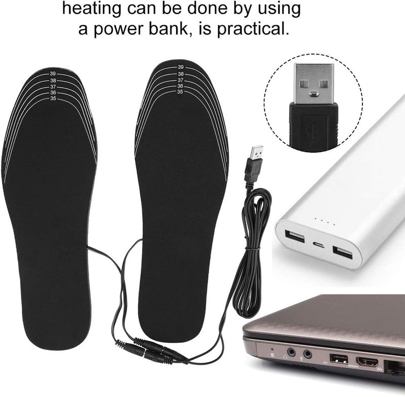 woobles أحذية داخلية مدفأة | تصميم مقاوم للماء | شحن USB في أي مكان | يمكن قصها حسب الحجم | مثالية للتنزه أو المشي، الصيد أو إلى الشاطئ - Image 3